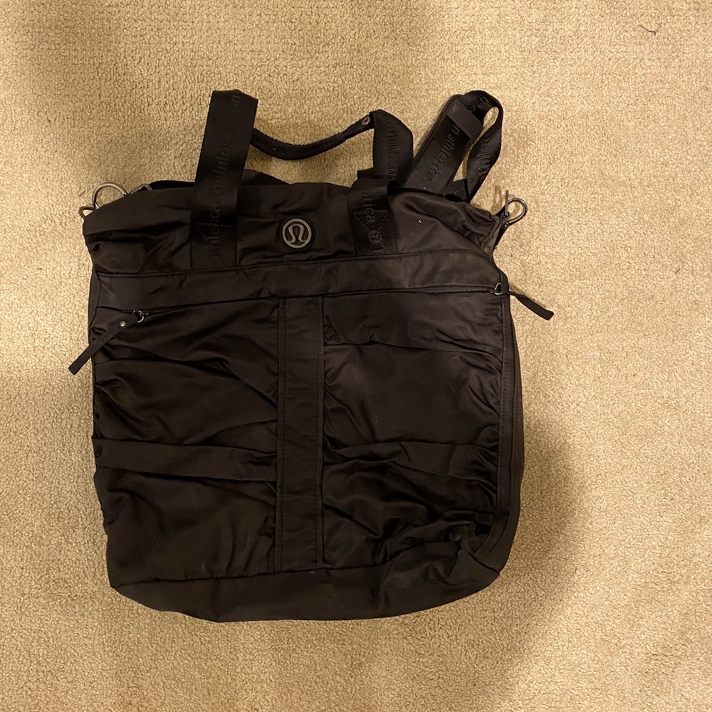 Lululemom black tote bag